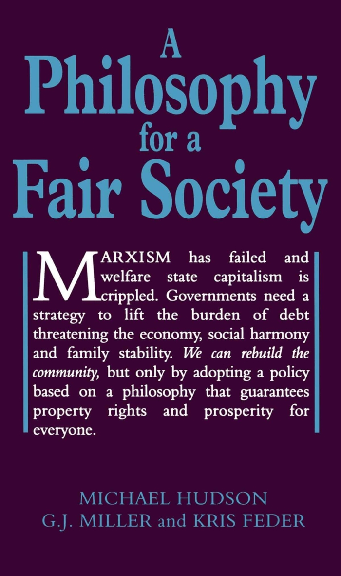 A Philosophy for a Fair Society Book Cover - 1st Edition - Shepheard Walwyn Publishers UK