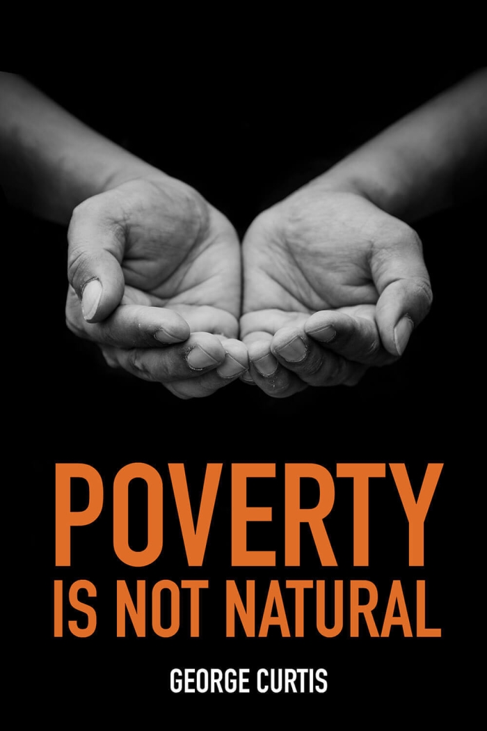 Poverty is not Natural Book Cover - George Curtis - Shepheard Walwyn Publishers